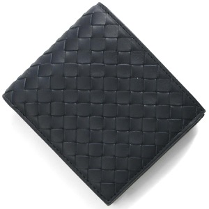 ボッテガヴェネタ (ボッテガ・ヴェネタ) 二つ折り財布 財布 メンズ イントレチャート スペースネイビー 193642 V4651 8838 BOTTEGA VENETA