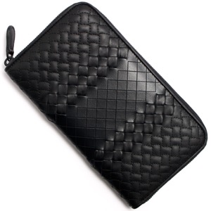 ボッテガヴェネタ (ボッテガ・ヴェネタ) 長財布 財布 メンズ イントレチャート IMPERATORE ブラック 311263 VV341 1000 BOTTEGA VENETA