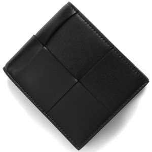 ボッテガヴェネタ (ボッテガ・ヴェネタ) 二つ折り財布 財布 メンズ カセット マキシイントレチャート ブラック 649605 VBWD2 8803 BOTTEGA VENETA