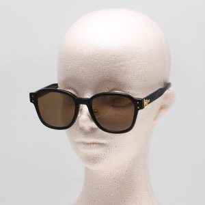 ダンヒル サングラス メンズ ウェリントン UVカット ブラック&ブラウン DU0046SA 001 DUNHILL