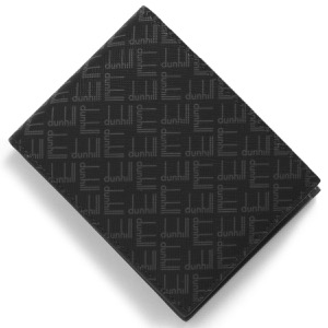 ダンヒル 二つ折り財布（札入れ） 財布 メンズ シグネチャー ブラック DU21R2300LT 001 DUNHILL