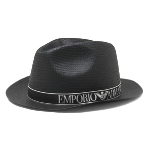 エンポリオアルマーニ ハット/麦わら帽子 メンズ ブラック 627884 2R572 00020 EMPORIO ARMANI