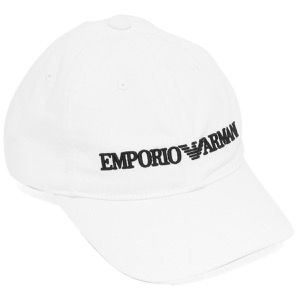 エンポリオアルマーニ キャップ/帽子 メンズ レディース べースボールキャップ エンボス刺繍 イーグル ホワイト 627901 CC994 00010 EMPORIO ARMANI