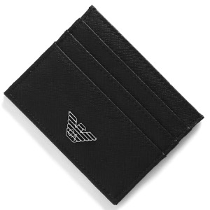 エンポリオアルマーニ クレジットカードケース メンズ イーグルマーク ブラック Y4R173 Y138E 81072 EMPORIO ARMANI