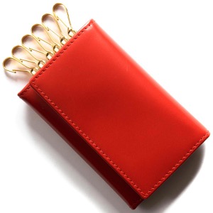 エッティンガー キーケース メンズ ブライドル レッド&パネルハイドイエロー 2095JR BH RED ETTINGER