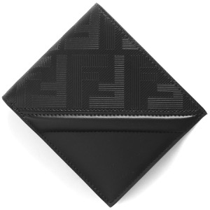 フェンディ 二つ折り財布（札入れ） 財布 メンズ シャドー ダイアゴナル ブラック&パラディオ 7M0169 AP1T F0GXN FENDI
