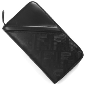 フェンディ 長財布 財布 メンズ シャドー ダイアゴナル ズッカ FF ブラック&パラディオ 7M0210 AP1T F0GXN FENDI