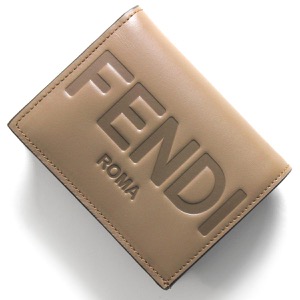 フェンディ 二つ折り財布 財布 レディース ローマ トリュフベージュ&オーロソフト 8M0420 AAYZ F1F1M FENDI