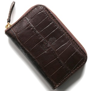 フェリージ コインケース（小銭入れ） 財布 メンズ クロコ型押し モロダークブラウン 905 SA 0002 FELISI
