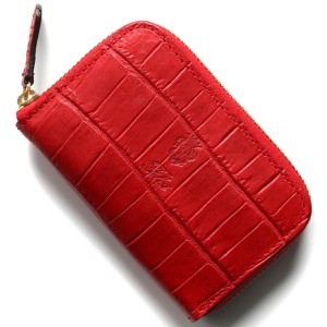 フェリージ コインケース(小銭入れ) 財布 メンズ クロコ型押し ロッソレッド 905 SA 0004 FELISI