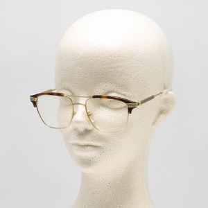 グッチ サングラス メンズ ウェリントン べっ甲 フェイクパール インターロッキングG ゴールド&トランスペアレントクリア GG0241S 001 GUCCI