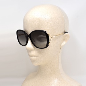 グッチ サングラス メンズ レディース バタフライ UVカット インターロッキングG ブラック&グレーグラデーション&ゴールド GG0649SK 001 GUCCI