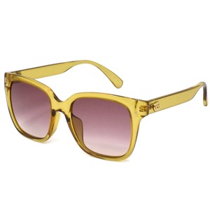 グッチ サングラス メンズ レディース ウェリントン UVカット GG クリアイエロー&レッドグラデーション GG0715SA 003 GUCCI