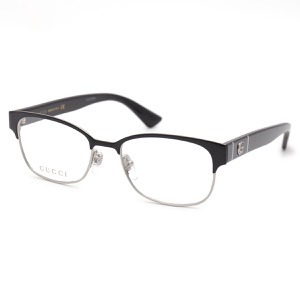 グッチ 伊達メガネ レディース スクエア GG ブラック&トランスペアレントクリア GG0751O 001 GUCCI