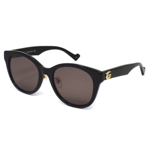 グッチ サングラス メンズ レディース ウェリントン UVカット GG ブラック&ブラウン GG1002SK 002 GUCCI