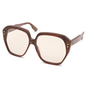 グッチ サングラス メンズ 多角形 UVカット マーブル ブラウン&イエロー GG1249S 001 GUCCI