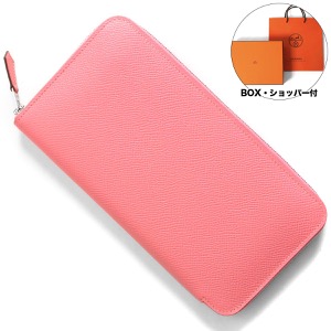 エルメス 長財布 財布 レディース アザップ クラシック Y刻印 2020年製造 ヴォー・エプソン ローズエテ(ピンク系) AZAP CLASSIC Y VEAU EPSOM ROSE D’ETE HERMES