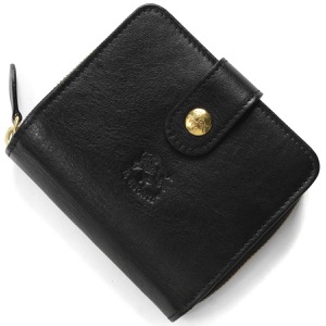 イルビゾンテ 二つ折り財布 財布 メンズ レディース ブラック SMW067 PV0005 BK128B IL BISONTE