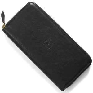 イルビゾンテ 長財布 財布 メンズ ラウンドファスナー ブラック SZW046 PO0001 BK131B IL BISONTE