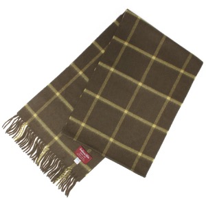 ジョシュアエリス マフラー/ストール メンズ レディース ウィンド・ペン柄 ウィンドウペンカーキマルチ LCS 50768 JOSHUA ELLIS