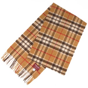 ジョシュアエリス マフラー/ストール メンズ レディース プラッドチェック柄 キャメルプラッドチェックマルチ LCS 50770 JOSHUA ELLIS