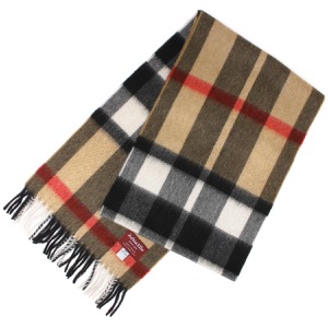 ジョシュアエリス マフラー/ストール メンズ レディース タータンチェック柄 エクスプロードキャメルマルチ RWC 50538 JOSHUA ELLIS