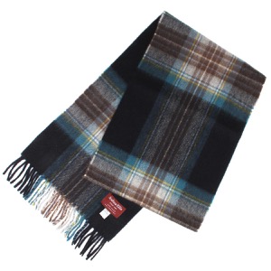 ジョシュアエリス マフラー/ストール メンズ レディース タータンチェック柄 ホリールードネイビーマルチ RWC 50547 JOSHUA ELLIS