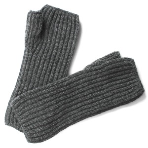 ジョンストンズ リストウォーマー/ハンドウォーマー レディース HAE2681 リブ ニット ミッドグレー HAE02681 HA4181 JOHNSTONS