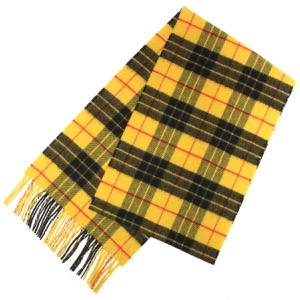 ジョンストンズ ストール/マフラー メンズ レディース WA16 小判 タータンチェック柄 マクラウドオブルイスイエロー WA000016 KU0097 JOHNSTONS