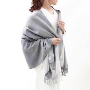 ジョンストンズ ストール/マフラー メンズ レディース WA56 大判 グレーマルチ WA000056 RU5959 JOHNSTONS