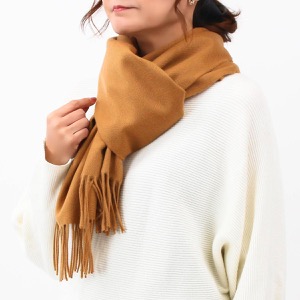 ジョンストンズ ストール/マフラー メンズ レディース WA57 ダークキャメルベージュ WA000057 SB3022 JOHNSTONS
