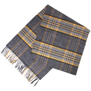 ジョンストンズ ストール/マフラー メンズ レディース WDC01797 中判 タータンチェック柄 イエロー WDC01797 RU7151 JOHNSTONS