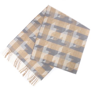 ジョンストンズ ストール/マフラー メンズ レディース WDC01797 中判 ダークキャメルマルチ WDC01797 RU7155 JOHNSTONS