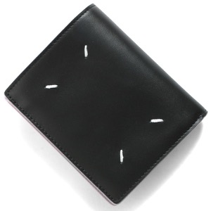 メゾンマルジェラ 二つ折り財布/ミニ財布 財布 レディース 4 ステッチ ブラック&ウィスタリア&ホワイト S35UI0543 P5935 HA005 MAISON MARGIELA