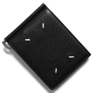 メゾンマルジェラ 三つ折り財布（札入れ）/マネークリップ/カードケース 財布 メンズ ステッチ ブラック S55UI0309 P4745 T8013 MAISON MARGIELA
