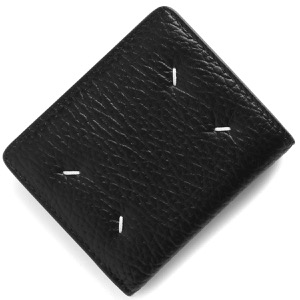 メゾンマルジェラ 二つ折り財布/ミニ財布 財布 メンズ レディース ステッチ ブラック S56UI0140 P4455 T8013 MAISON MARGIELA