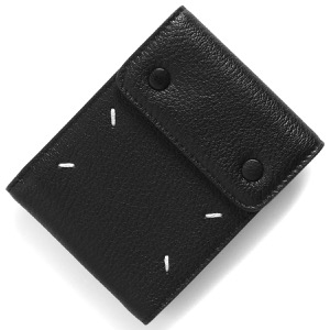 メゾンマルジェラ 三つ折り財布（札入れ）/カードケース 財布 メンズ レディース ステッチ ブラック SA1UI0014 P4806 T8013 MAISON MARGIELA