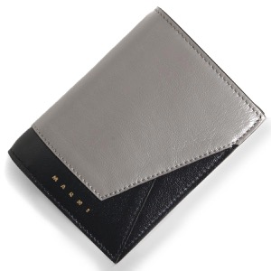 マルニ 二つ折り財布 財布 レディース バイカラー アッシュグレー&ネイビーブルー PFMO0055U2 P2644 ZO221 MARNI