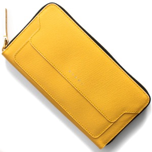 マルニ 長財布 財布 レディース メイズイエロー&デューンベージュ PFMOE11U07 LV520 Z390W MARNI