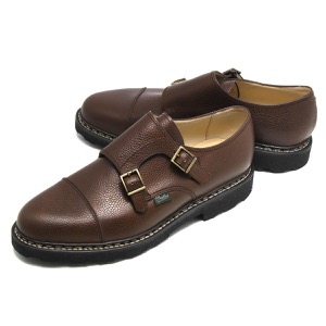 パラブーツ シューズ/革靴/ダブルモンクストラップシューズ メンズ ウィリアム マルシェ 2 エベネブラウン WILLIAM NOIRE-GR EBENE 981435 PARABOOT