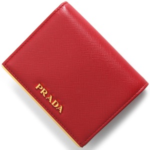 プラダ 二つ折り財布 財布 レディース サフィアーノ メタル フォーコレッド 1MV204 QME F068Z PRADA