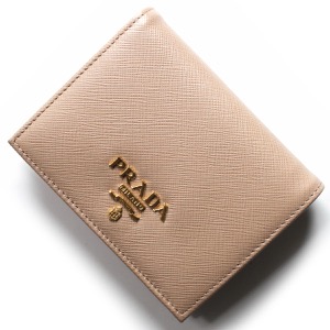 プラダ 二つ折り財布 財布 レディース サフィアーノ メタル チプリアピンクページュ 1MV204 QWA F0236 PRADA