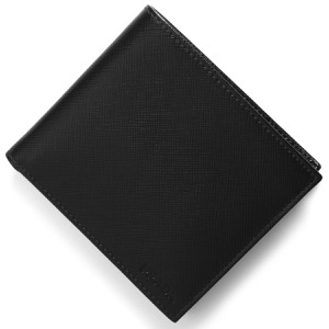 プラダ 二つ折り財布（札入れ） 財布 メンズ サフィアーノ ブラック 2MO233 053 F0002 PRADA