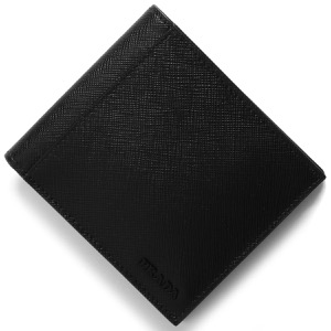プラダ 二つ折り財布（札入れ） 財布 メンズ サフィアーノ アクティブ ブラック 2MO513 2CEL F0002 PRADA