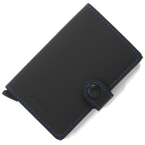 セクリッド カードケース/三つ折り財布（札入れ）/ミニ財布 財布 メンズ ミニウォレット マット カードホルダー スーパークイックアクセス ブラック&ブルー MINIWALLET MATTE BLACK BLUE SECRID