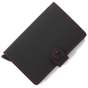 セクリッド カードケース/三つ折り財布（札入れ）/ミニ財布 財布 メンズ ミニウォレット マット カードホルダー スーパークイックアクセス ブラック&レッド MINIWALLET MATTE BLACK RED SECRID