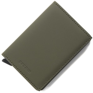 セクリッド カードケース/三つ折り財布（札入れ）/ミニ財布 財布 メンズ スリムウォレット マット カードホルダー スーパークイックアクセス グリーン&ブラック SLIMWALLET MATTE GREEN BLACK SECRID