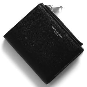 サンローランパリ イヴサンローラン 二つ折り財布/ミニ財布 財布 レディース ブラック 575789 BTY0N 1000 SAINT LAURENT PARIS