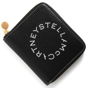 ステラマッカートニー 二つ折り財布 財布 レディース ステラ ロゴ ブラック 7P0009 WP0057 1000 STELLA McCARTNEY
