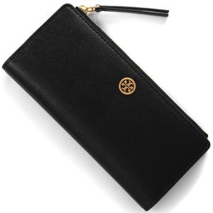 トリーバーチ 長財布 財布 レディース ロビンソン 二つ折り ブラック&ネイビー 87161 001 TORY BURCH